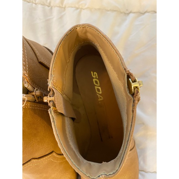Soda Tan Ankle Booties - Picture 6 of 8